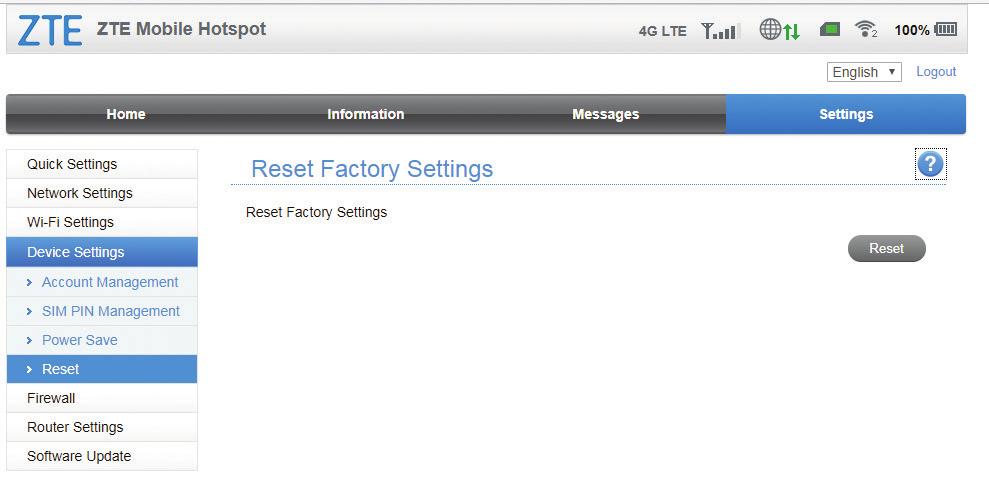 RESETTING YOUR DEVICE RESETTING YOUR DEVICE There are two ways to reset your Mobile Hotspot to factory default settings.