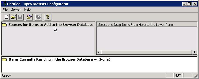 16 Automatic Tag Database Generation The Opto 22 Ethernet Driver can import items from a browser database file (*.bdb).