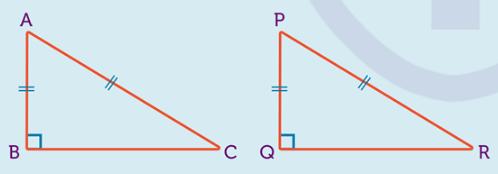 Proving that triangles are congruent RHS (Right Angle Hypotenuse - Side) Often referred to as the RHS rule, the Right Angle-Hypotenuse-Side rule can be used to prove two triangles are congruent.