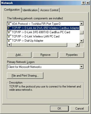 Connecting to a Wireless Network Connecting to a Wireless Network in Windows Me and 98 Go to Start > Settings > Control Panel >