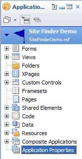 Application Properties XPages