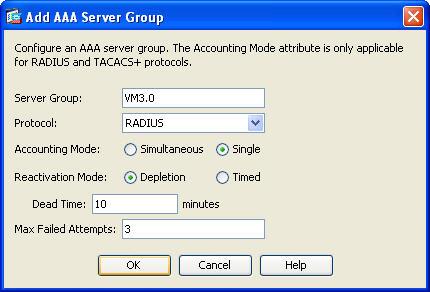 Go to AAA Setup > AAA Server Groups in the configuration part of the Cisco ASDM configuration utility.