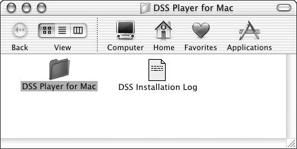 DSS Player for Mac INSTRUCTIONS Starting DSS Player for Mac To start DSS Player for Mac, follow these steps: Note It is assumed