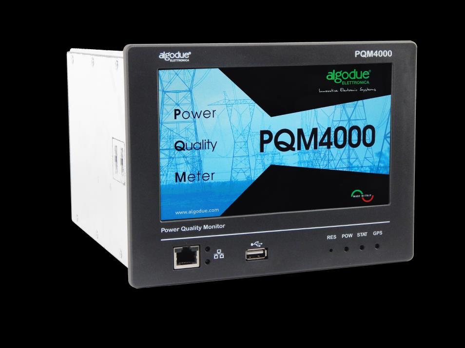 TABLE OF AVAILABLE TYPE PQM4000 - DEFAULT CONFIGURATION LEGEND GPS for synchro: GPS module for RTC