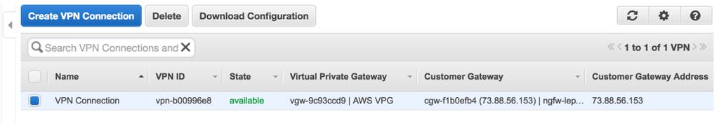 public IP address of the Forcepoint NGFW: Create the Virtual