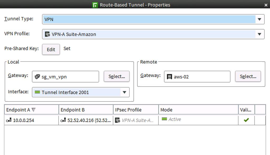 Make sure you map the correct AWS GW to the correct tunnel interface.