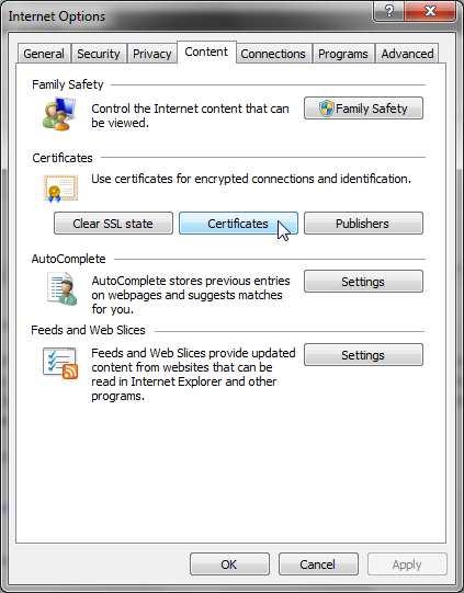 Method 2 Using Internet Explorer: 1) From the Internet Explorer Menu bar, select Tools and then Internet Options. The Internet Options window appears.