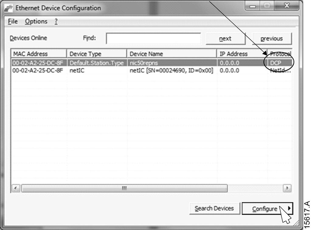 4. Device Configuration To permanently configure attributes in the Profinet Module, use the Ethernet Device Configuration Tool and untick "Store settings temporary".