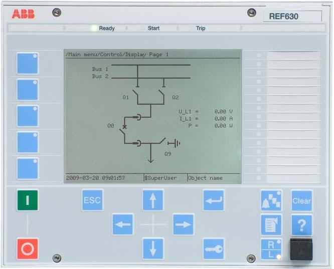 Relion 630 series Control functions The new 630 series Common features REF630 RET630 REM630 Front panel HMI Hardware Mechanical design Tools and ABB solutions Conclusions Control of circuit-breaker