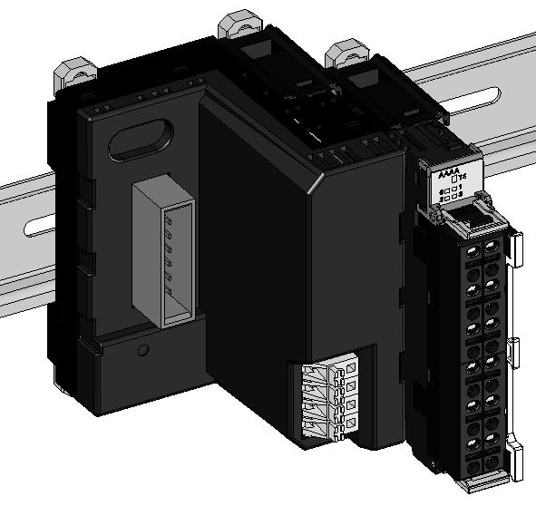 Mount these Turnback Units on the DIN Rail in the same way as the SmartSlice I/O Units.