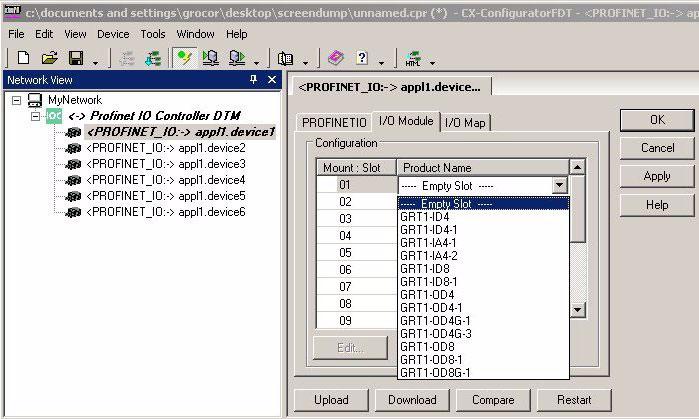Set-up the GRT1-PNT Configuration Section 3-4 Edit This function allows the user to edit the current configuration. 1,2,3.