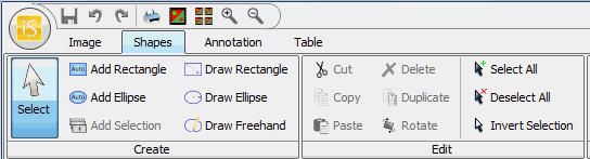 Click in the center of a feature to place the rectangle or ellipse around it.