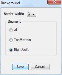 1) Click the first button in the Background group and select Median from the drop-down menu to subtract the median value of the pixels in the background segment.
