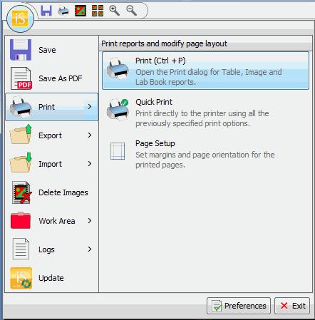 Chapter 6: Print Images and Create Reports Print an Image 1) To open the Print