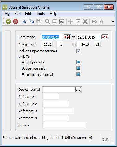 Use the Date range fields to limit search to a specific time period. You may limit the search by Source Journal.
