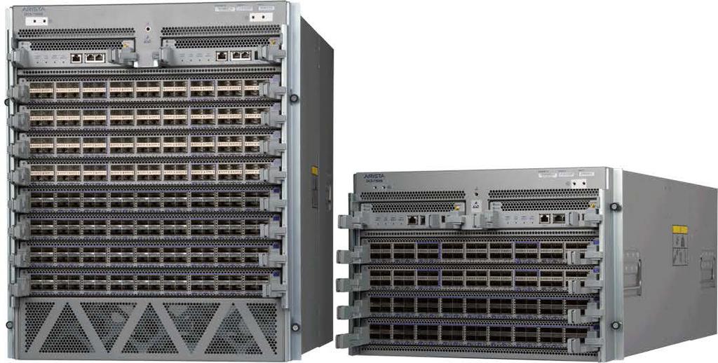 Arista 7500 Series Interface Flexibility Today s large-scale virtualized datacenters and cloud networks require a mix of 10Gb, 25Gb, 40Gb, 50Gb and 100Gb Ethernet interface speeds able to utilize the