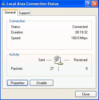 In the Control Panel, double-click on Network