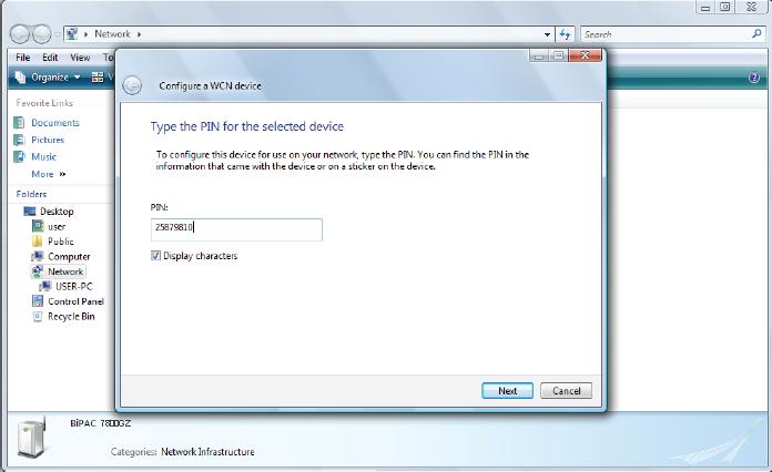 3. In your Vista operating system, access the Control Panel page, then select Network and Internet > View Network