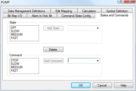 Select the <-0 command, in the input field, enter Stop and click the Add Command button. Select the <-1 command, in the input field, enter Slow and click the Add Command button.