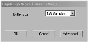 WaveDriver Settings Dialog Note that you cannot access the WaveDriver Settings dialog under the following circumstances: When running Pro Tools and its Operations Active in Background option is