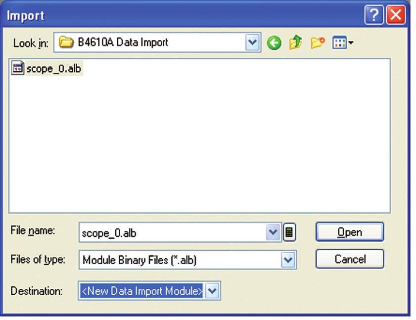 Select the appropriate module file type for data