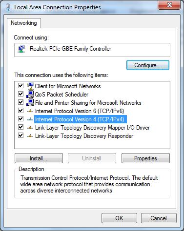 5) The following TCP/IP Properties window will display and the IP Address tab is open on this window by default.