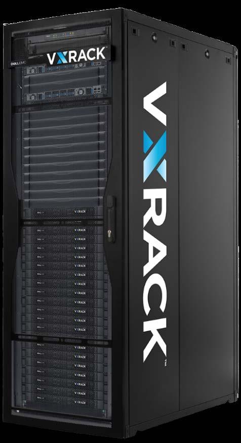 Dell EMC VxRack SDDC Integrated compute, storage, and networking powered by VMware Cloud Foundation Engineered Manufactured Managed Supported Sustained Complete system designed as one for easy