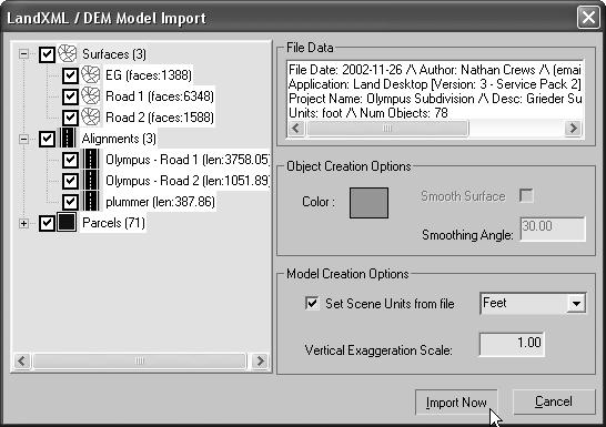 Features Unique to the Legacy DWG Import System AutoCAD primitives are translated into Autodesk VIZ primitives. Support for Text (though not MText). Imported blocks are represented as groups.