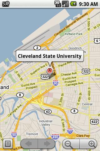 12. Android More Examples // use a mnemonic to articulate an address String theplace = Cleveland State University ; Intent