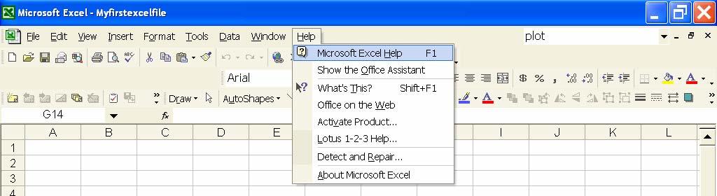Exiting EXCEL You can exit EXCEL in two ways:! by clicking the X in the upper right hand corner of the EXCEL file!