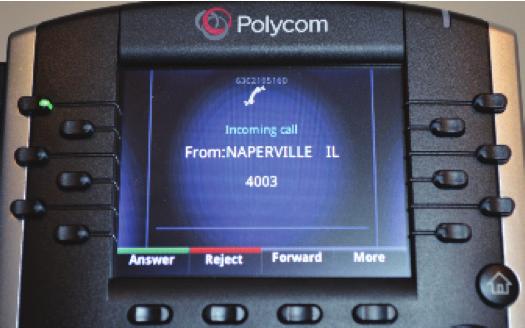 To take the caller from Hold press the Resume key. Answering an Incoming Call When you see that there is an incoming call, you have multiple options for answering the call. 1. Lift up the handset. 2.