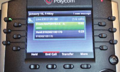 Call Waiting Polycom VVX 400 Series When you are on a call and a second call comes in