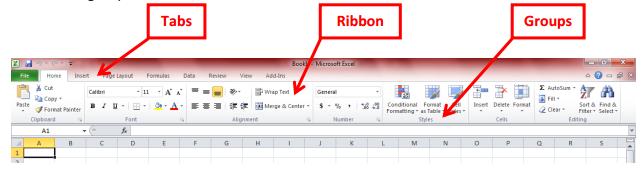 Once you get used to the new 2010 features, you will find it much easier to use as you create and edit your Excel file.