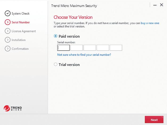 com/ If you want Trend Micro to email you a monthly security report, click Yes when the Receive Monthly