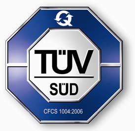 TÜV SÜD Czech certification mark for PEFC Chain of Custody: or 4.3.