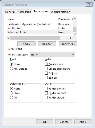 5. Make sure the person s name is selected in the Permissions list and then you can change the Permission Level.