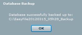 Step 1 Click Utilities under UTILITIES. Step 2 Click Database Utilities. Step 3 Click Backup DB Directory.