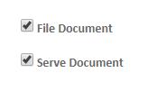 If you're filing on behalf of a connection, select their name. 10. Input a Client/Matter Number, if it's required. 11. To file, select File Document. 12. To serve, select Serve Document.