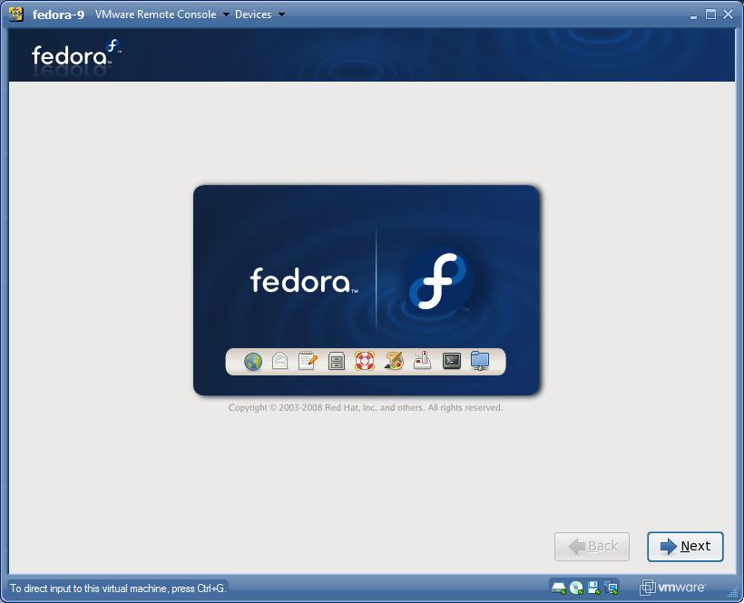 browse to Fedora DVD