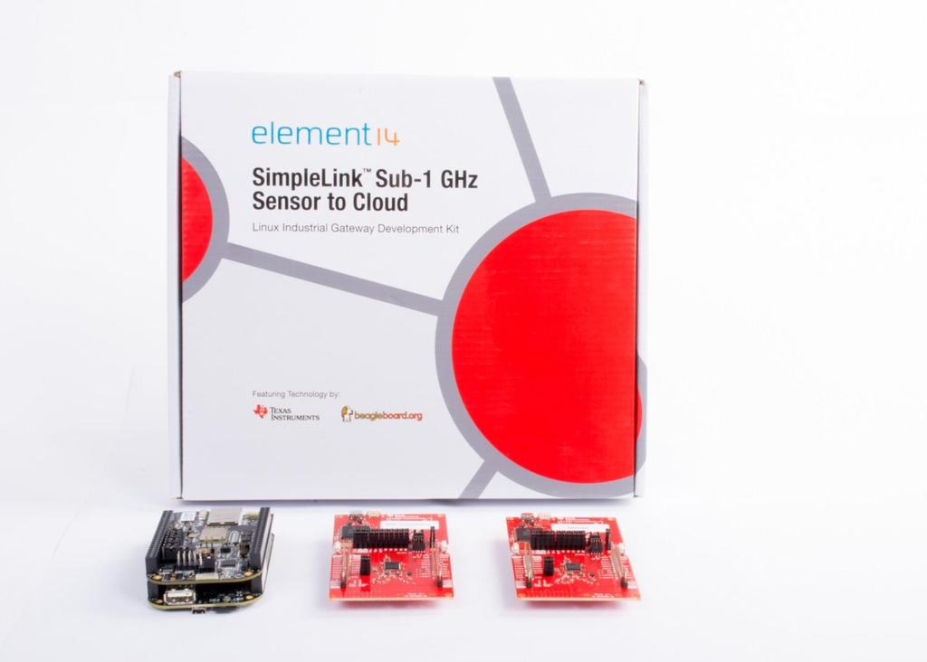 Sensor to Cloud kit exclusive to Farnell element14 Powered by BeagleBone Black, WiLink 8 wireless BeagleBone Cape and SimpleLink Dual