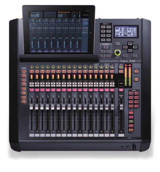 All functions required for high-end live audio production are included. 24 x12 Analog I/O that is easily expanded with REAC.