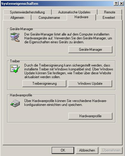 check the device manager under the system