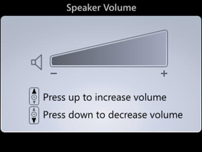 Headset Volume: During a call, if you are using the headset, pressing the Volume button adjusts the headset volume.