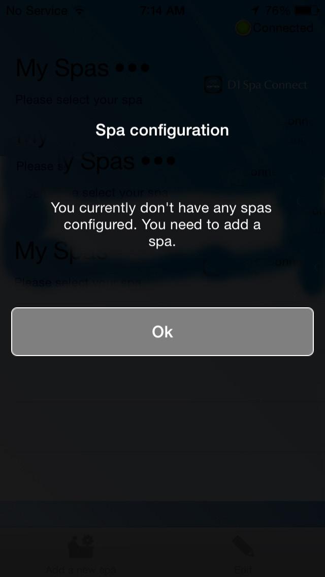 Start the D1 Spa Connect App Note: In order to connect your app with your D1 Spa for the