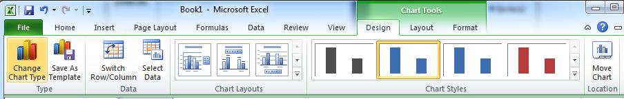 Select the type of chart or graph you wish to create (for our example, we ll choose a bar graph). 3.