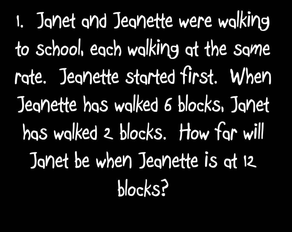 This situation is additive. Janet will still be 4 blocks behind, so 8 blocks.