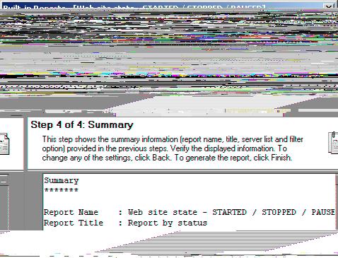 CHAPTER 2 Web Sites Reports Data collection status dialog: During the report generation, the Data