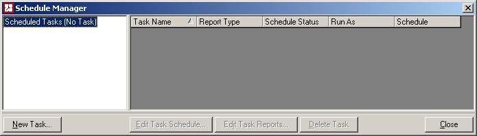 Chapter-6-Schedule Manager 6.2 Launch Schedule Manager Schedule Manager Window can be used to manage scheduled tasks that are maintained in ARKIIS.