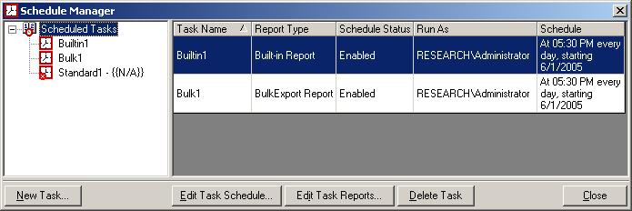 CHAPTER 7 Manage Scheduled Tasks 7.5 Not Available Task Not Available Task is a task which is maintained in ARKIIS database, but not available in Windows Task Scheduler.