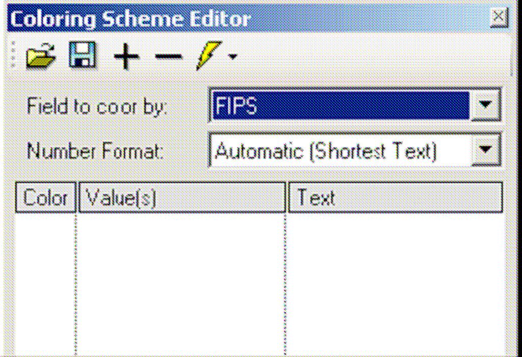 To change the layer properties, double-click on the layer in the legend and the Legend Editor appears (right); To change the Coloring Scheme see section below Change the text in the Display Name box.